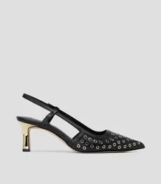 Oferta de Zapatillas de tacón medio delgado Alora en piel Mujer por $3512 en El Palacio de Hierro