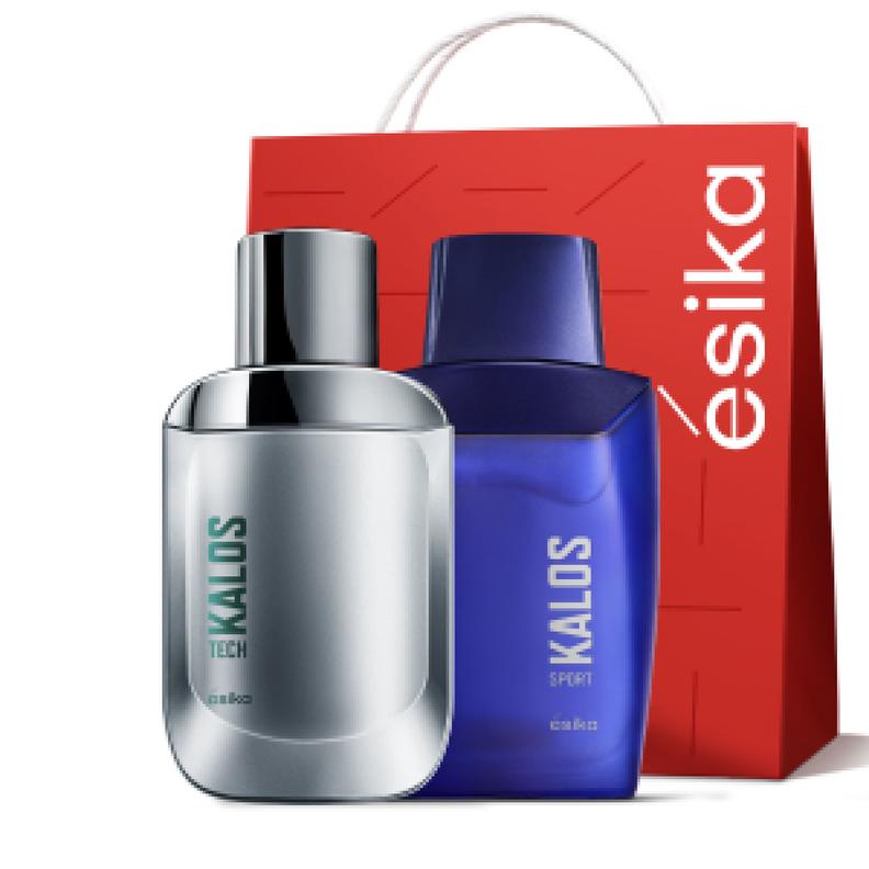 Oferta de Set Perfumes de Hombre Kalos Tech + Kalos Sport por $541 en Ésika