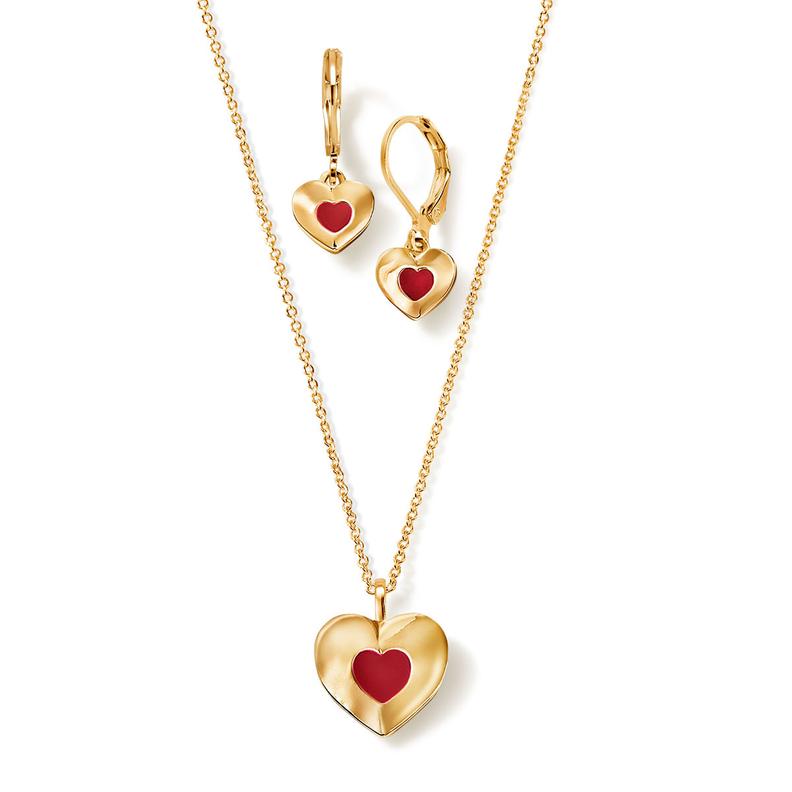 Oferta de Set Collar + Aretes Gold Love por $800 en Ésika