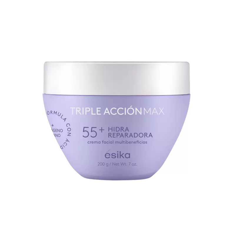 Oferta de Crema Facial Hidra Reparadora 55+ Triple Acción Max, 120 g por $342 en Ésika