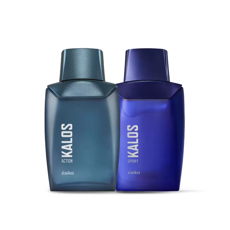 Oferta de Set Perfumes de Hombre Kalos Action + Kalos Sport por $1071 en Ésika