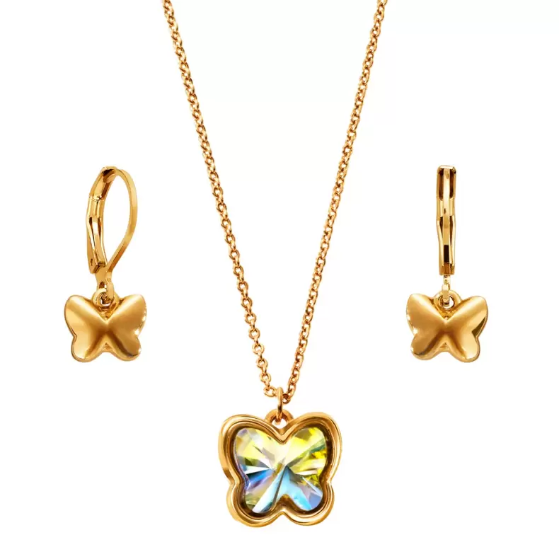 Oferta de Set Collar + Aretes Bella Butterfly por $500 en Ésika