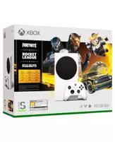 Oferta de CONSOLA XBOX SERIES S BUNDLE FORTNITE PLUS ROCKET LEAGUE AND FALL GUYS por $6999.99 en Gameplanet