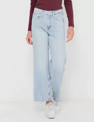 Oferta de Jeans Wide Leg corte cintura alta para mujer por $839.4 en GAP