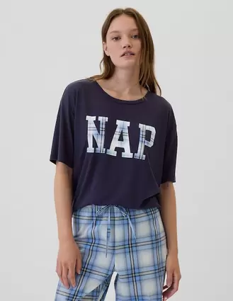 Oferta de Playera pijama para mujer por $479.2 en GAP