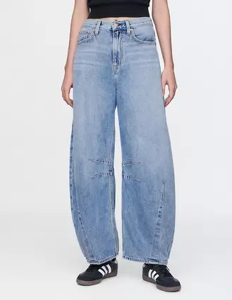 Oferta de Jeans horseshoe Gap corte cadera para mujer por $1049.3 en GAP