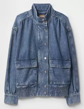 Oferta de Chamarra denim para mujer por $2399.2 en GAP