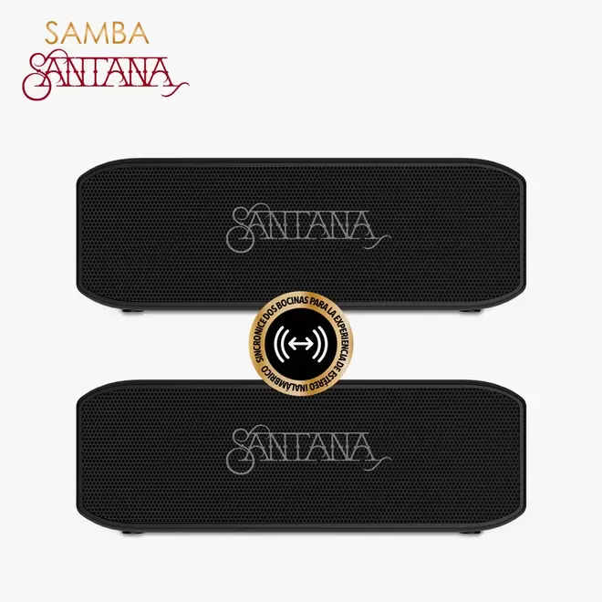 Oferta de Set de 2 Bocinas Samba Santana por $999 en Inova