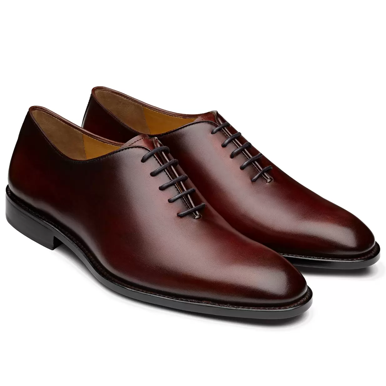 Oferta de Zapatos oxford Goodyear Welt pintados a mano para hombre por $6400 en Jean Pierre