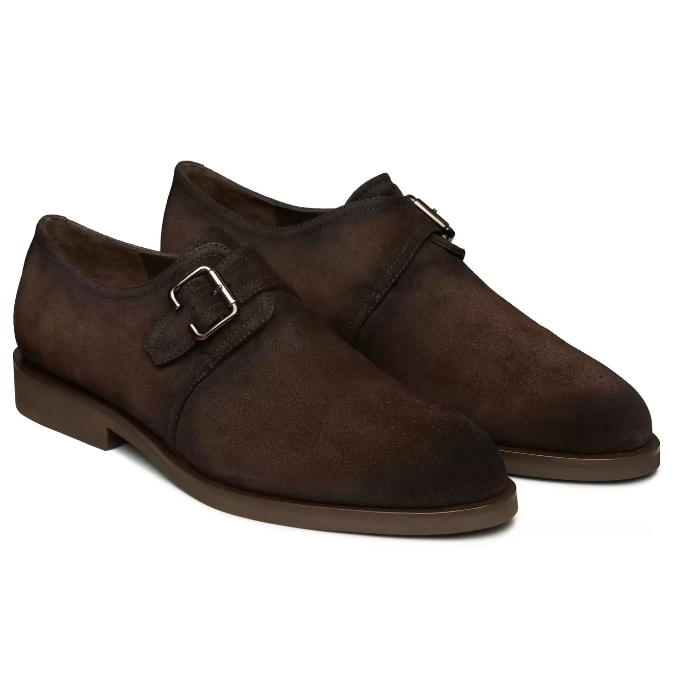 Oferta de Zapatos de gamuza café estilo monk strap para hombre por $3359.2 en Jean Pierre