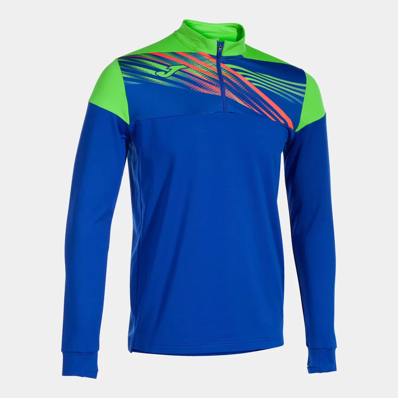 Oferta de Sudadera hombre Elite X royal verde flúor por $787.5 en Joma