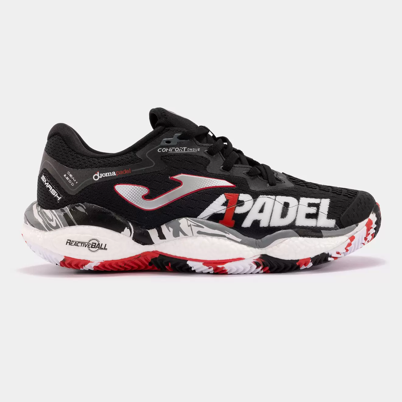 Oferta de Zapatillas A1 Padel clay unisex negro por $1990 en Joma