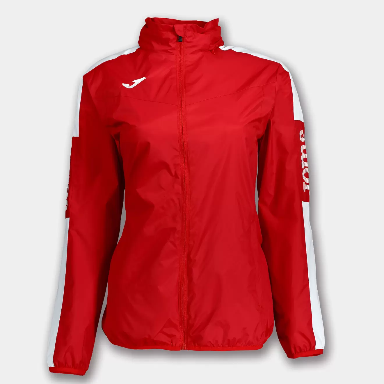 Oferta de Chubasquero mujer Championship IV rojo blanco por $487.5 en Joma