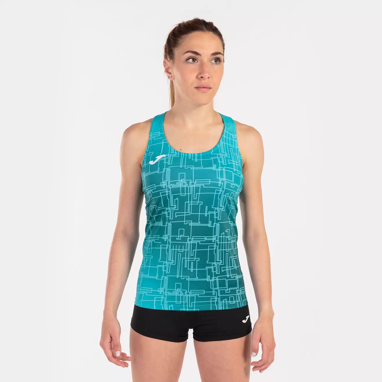 Oferta de Camiseta tirantes mujer Elite VIII turquesa por $402.5 en Joma