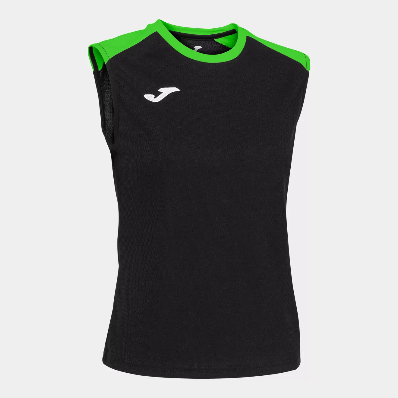 Oferta de Camiseta tirantes mujer Eco Championship negro verde flúor por $499 en Joma