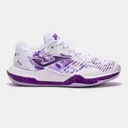 Oferta de Zapatillas Point Lady 25 pista dura mujer blanco morado por $1999 en Joma