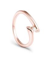 Oferta de Anillo oro rosa y 10 pts diamante para compromiso FOND-6065R por $11472 en Joyerías Bizzarro