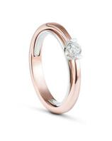 Oferta de Anillo oro rosa y 20 pts diamante para compromiso FOND-6074R por $18729 en Joyerías Bizzarro