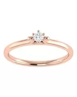 Oferta de Solitario De Oro Rosa 14K Con 10Pts Diamante SURAJ216-1ANR por $12184 en Joyerías Bizzarro
