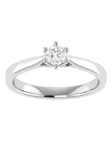 Oferta de Solitario De Oro Blanco 14K Con 25Pts Diamante SURAJ212-4ANB por $24273 en Joyerías Bizzarro