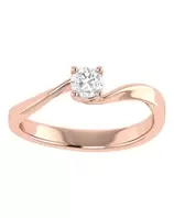Oferta de Solitario De Oro Rosa 14K Con 25Pts Diamante SURAJ210-4ANR por $23530 en Joyerías Bizzarro