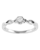 Oferta de Solitario De Oro Blanco 14K Con 10Pts Diamante SURAJ215-1ANB por $12729 en Joyerías Bizzarro