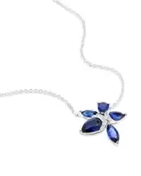Oferta de Gargantilla con Zafiro y 3 ptos diamante por $18270 en Joyerías Bizzarro