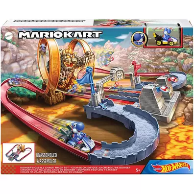 Oferta de HOT WHEELS MARIO KART PISTA CASTILLO DE BOWSER GNM22 por $1154.3 en Juguetibici