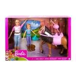 Oferta de Mattel Barbie Set de Juego Diversión con Caballos GXD65 por $1112.3 en Juguetrón