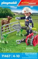 Oferta de Playmobil City Action bomberos rescate de animal 71467 por $99.6 en Juguetrón