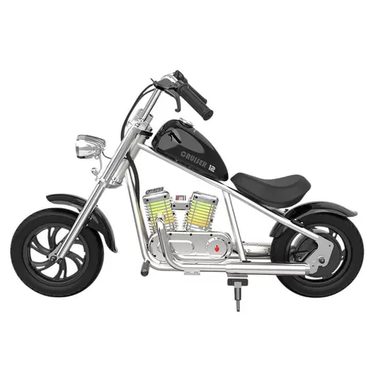 Oferta de HYPER GOGO Moto Eléctrica Infantil Cruiser 12 Pro Negra MB03CBLK por $6711.75 en Juguetrón