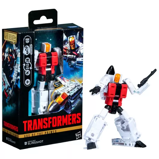 Oferta de Hasbro Transformers Age Of The Primes Clase De Lujo  Aerialbot Slingshot G1032 por $650.3 en Juguetrón