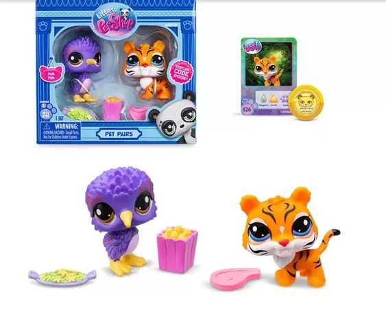 Oferta de Littlest Pet Shop 2 Pack Perico y Tigre por $224.25 en Juguetrón