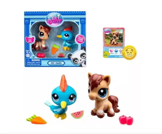 Oferta de Littlest Pet Shop 2 Pack Cacatúa y Pony por $224.25 en Juguetrón