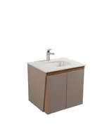 Oferta de Gabinete Cascade Vital 60 cm taupé con lavabo y monomando por $7850.47 en Kuroda