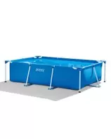 Oferta de Alberca grande rectangular azul 65 cm armable por $3559 en Kuroda