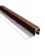 Oferta de Listelo aluminio bronce claro 10 x 12 mm por $1017 en Kuroda
