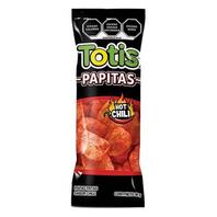 Oferta de Papitas Totis hot chili 90 g por $16.6 en La gran bodega