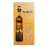 Oferta de Tequila Don Ramon reposado punta diamante de 750 ml+2vasos por $364.8 en La gran bodega