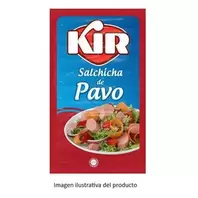 Oferta de Salchicha Kir frankfurt de pavo 250 g aproximadamente por $17.58 en La gran bodega