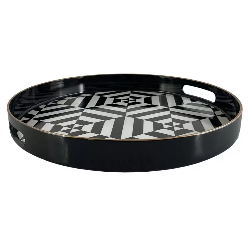 Oferta de Bandeja redonda Concepts negro 420-474184 por $164.92 en La Marina