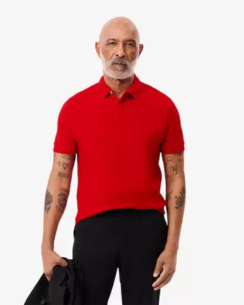 Oferta de Polo de Piqué Stretch Paris con Corte Regular para Hombre por $2232 en Lacoste
