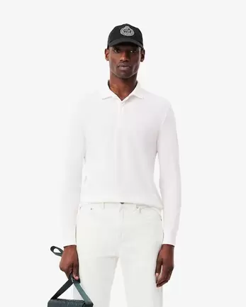 Oferta de Polo de Piqué Stretch Paris con Corte Regular para Hombre por $2792 en Lacoste