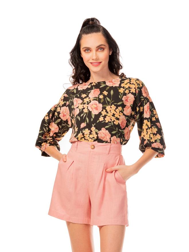 Oferta de Blusa casual con estampado floral por $114.5 en Lineas