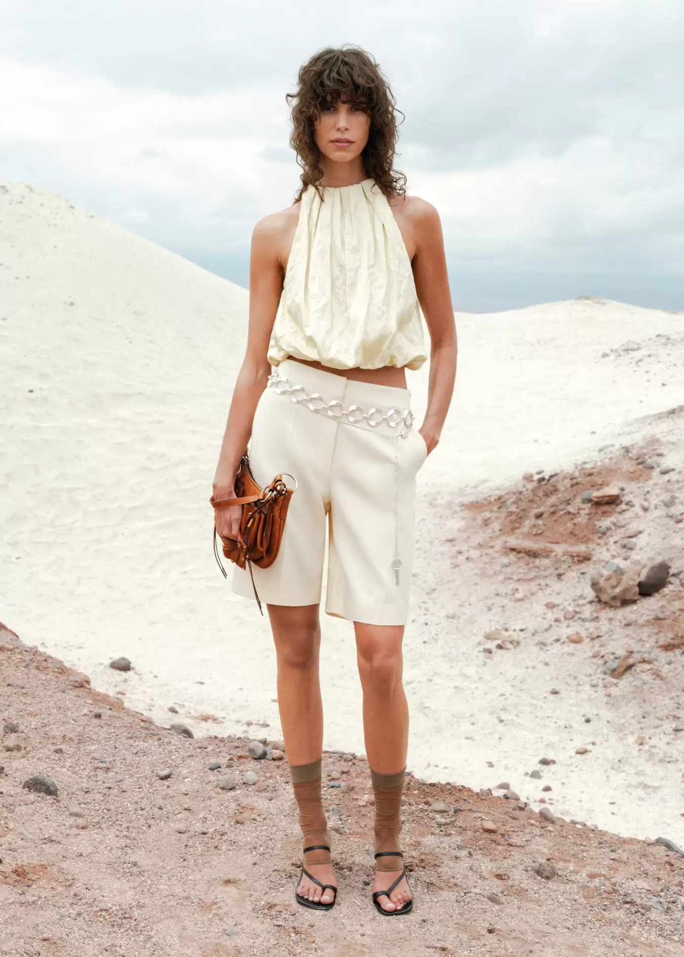 Oferta de Bermudas traje mezcla lino por $1899 en Mango