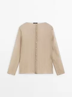 Oferta de Camisa crinkelada transparencia por $1995 en Massimo Dutti