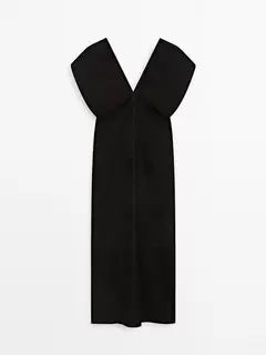 Oferta de Vestido largo piel ante - Limited Edition por $10395 en Massimo Dutti