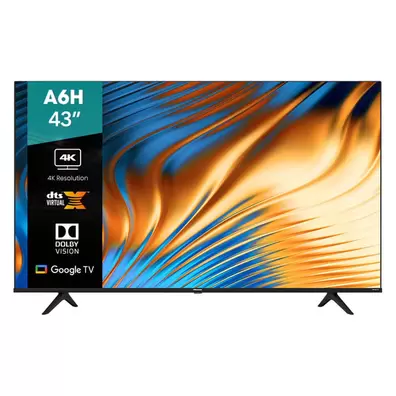 Oferta de Pantalla 43 Pulgadas Hisense LED Google TV 4K Ultra HD 43A6H por $5979 en Mega Audio