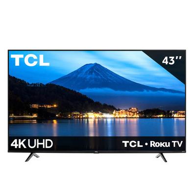Oferta de Pantalla 43 Pulgadas TCL LED Roku TV 4K Ultra HD 43S443-MX por $5869 en Mega Audio