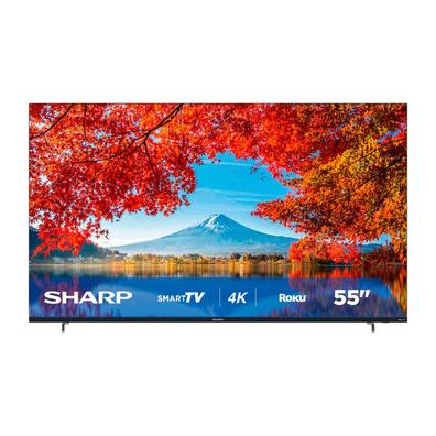 Oferta de Pantalla 55 Pulgadas Sharp DLED Roku TV 4K Ultra HD Aquos Frameless 4T-C55DL7UR por $8319 en Mega Audio